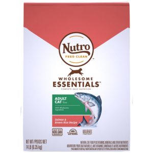 Nutro Adult Dry Cat Food, Salmon & Whole Brown Rice, 14 lb