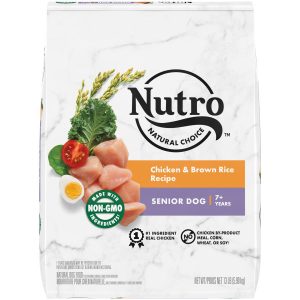 Nutro Natural Choice Senior Chicken & Brown Rice Dry Dog Food, 13 lb