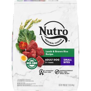 Nutro Natural Choice Small Bites Adult Lamb & Brown Rice Dry Dog Food, 12 lb