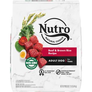 Nutro Natural Choice Adult Beef & Brown Rice Dry Dog Food, 12 lb