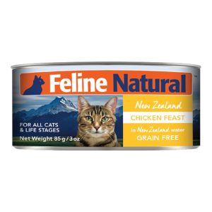 Feline Natural Grain-Free Wet Cat Food, Chicken Feast, 3 oz Can