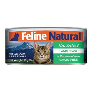 Feline Natural Grain-Free Wet Cat Food, Lamb Feast, 3 oz Can