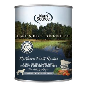 NutriSource Select Harvest Northern Feast Canned Dog Food, 12.3 oz (Case of 12)