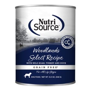 NutriSource Select Grain-Free Woodlands Canned Dog Food, 12.3 oz (Case of 12)