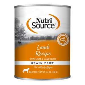 NutriSource Grain-Free Lamb Canned Dog Food, 12.3 oz (Case of 12)
