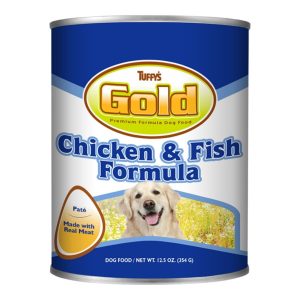 Tuffy's Gold Chicken & Fish Wet Dog Food, 12.5 oz (Case of 12)