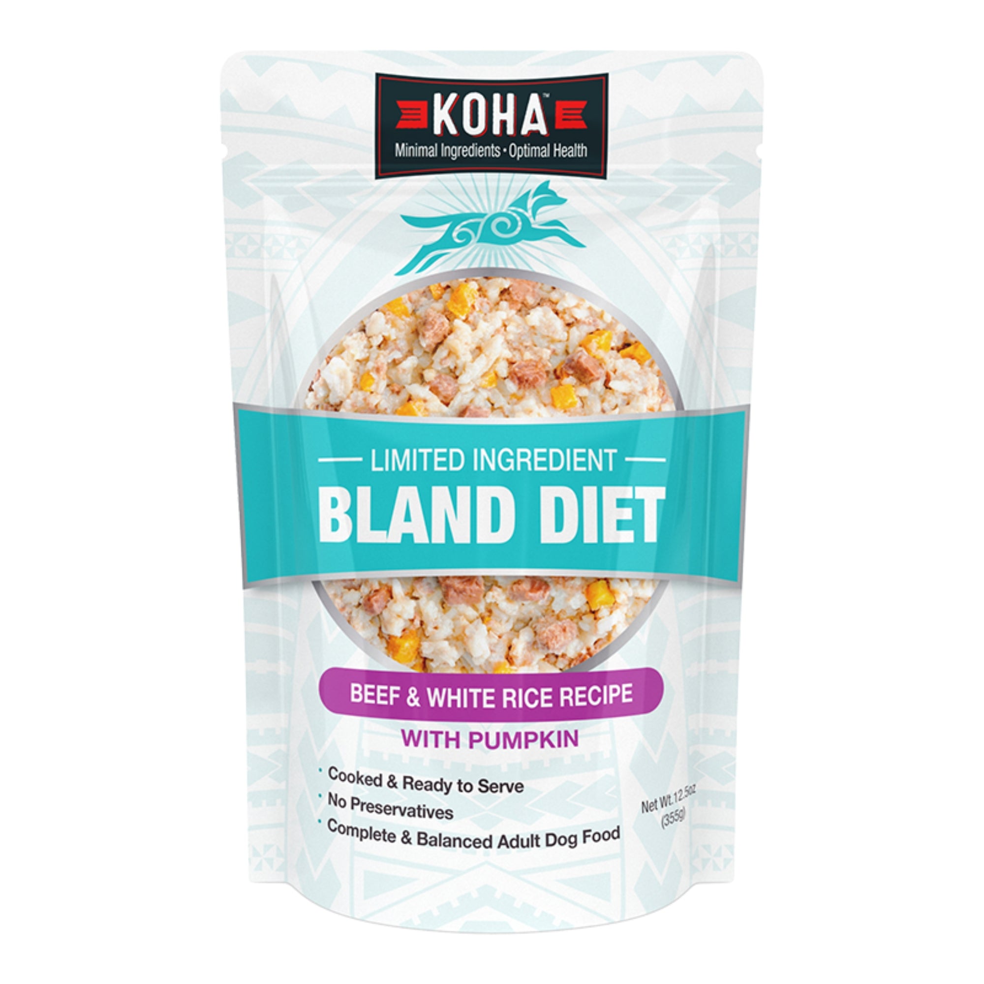 KOHA Bland Diet Beef & Rice Wet Dog Food, 12.5 oz (Case of 6)