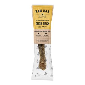 Vital Essentials Raw Bar Duck Neck Dog Treats, Case of 40