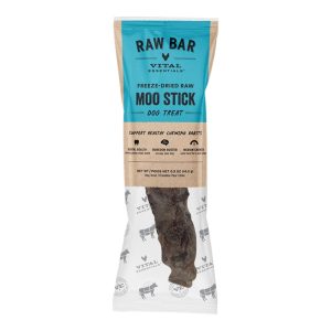 Vital Essentials Raw Bar Moo Stick Dog Treats, Case of 34