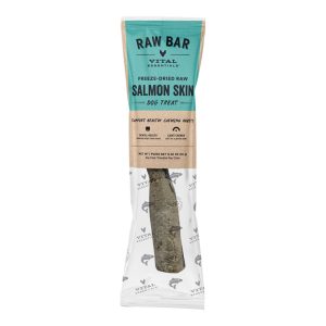 Vital Essentials Raw Bar Salmon Skin Dog Treats, Case of 38