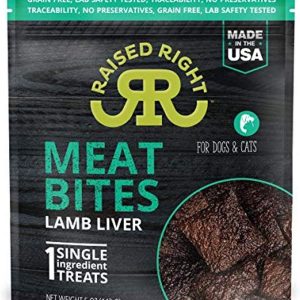 Raised Right Meat Bites Lamb for Dogs & Cats, 5 oz (Case of 6)