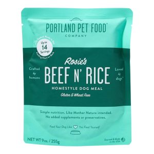 Portland Pet Food Rosie's Beef N' Rice Homestyle Dog Meal, 9 oz (8 Pack)