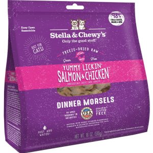 Stella & Chewy's Yummy Lickin' Salmon & Chicken Freeze-Dried Morsels, 18 oz