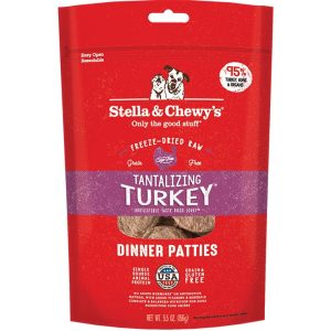 Stella & Chewy's Freeze-Dried Raw Tantalizing Turkey Dinner Patties for Dogs