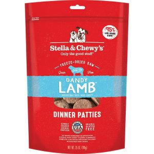 Stella & Chewy's Freeze-Dried Raw Dandy Lamb Dinner Patties for Dogs, 25 oz