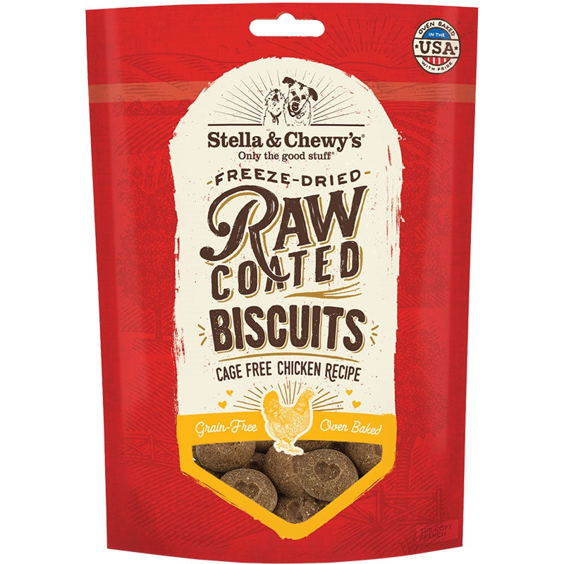 Stella & Chewy's Raw Coated Chicken Dog Biscuits, 9 oz