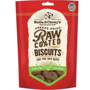 Stella & Chewy's Raw Coated Duck Dog Biscuits, 9 oz