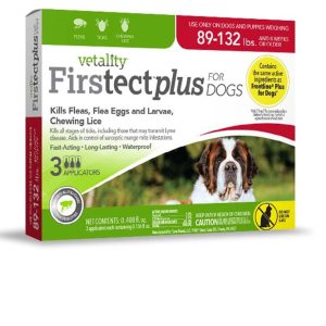 Vetality Firstect Plus Flea & Tick Dogs 89-132lbs 3 Doses