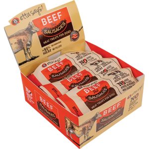 Etta Says! Sausage Links Beef Dog Treats, 12 Count