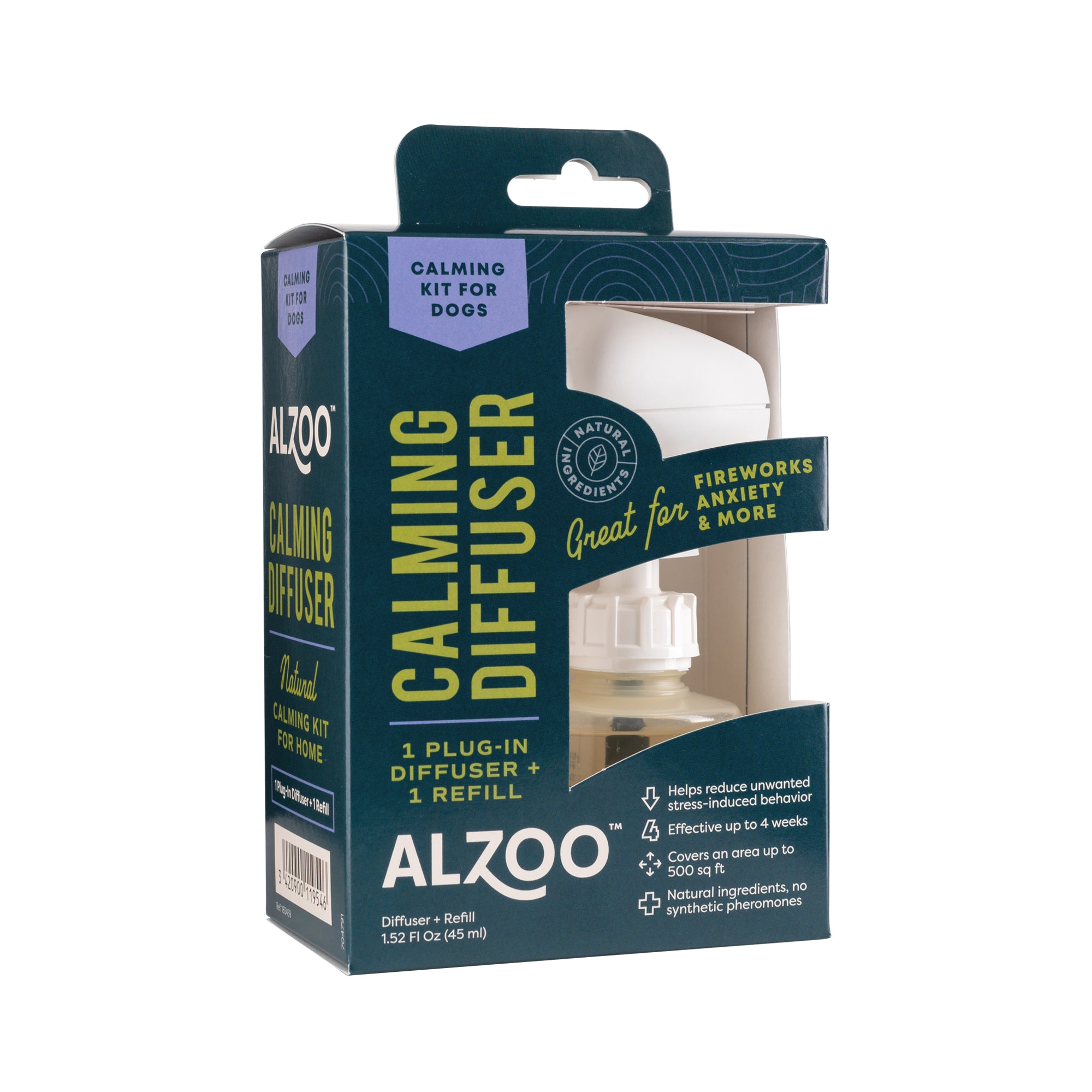 Alzoo Plant-Based Calming Diffuser Kit Dog 1.52oz. - Image 5
