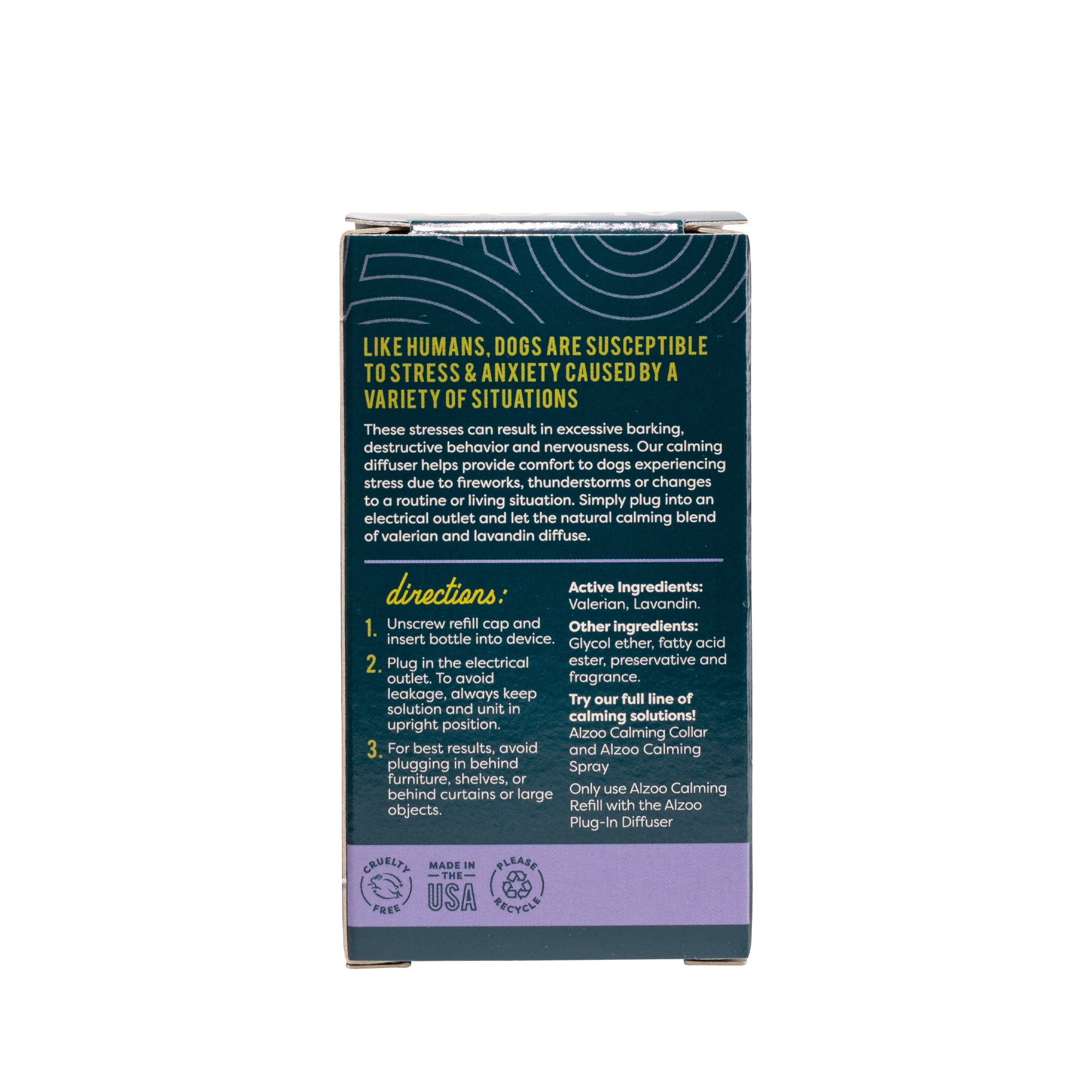 Alzoo Plant-Based Calming Diffuser Refill Dog 1.52oz. - Image 4