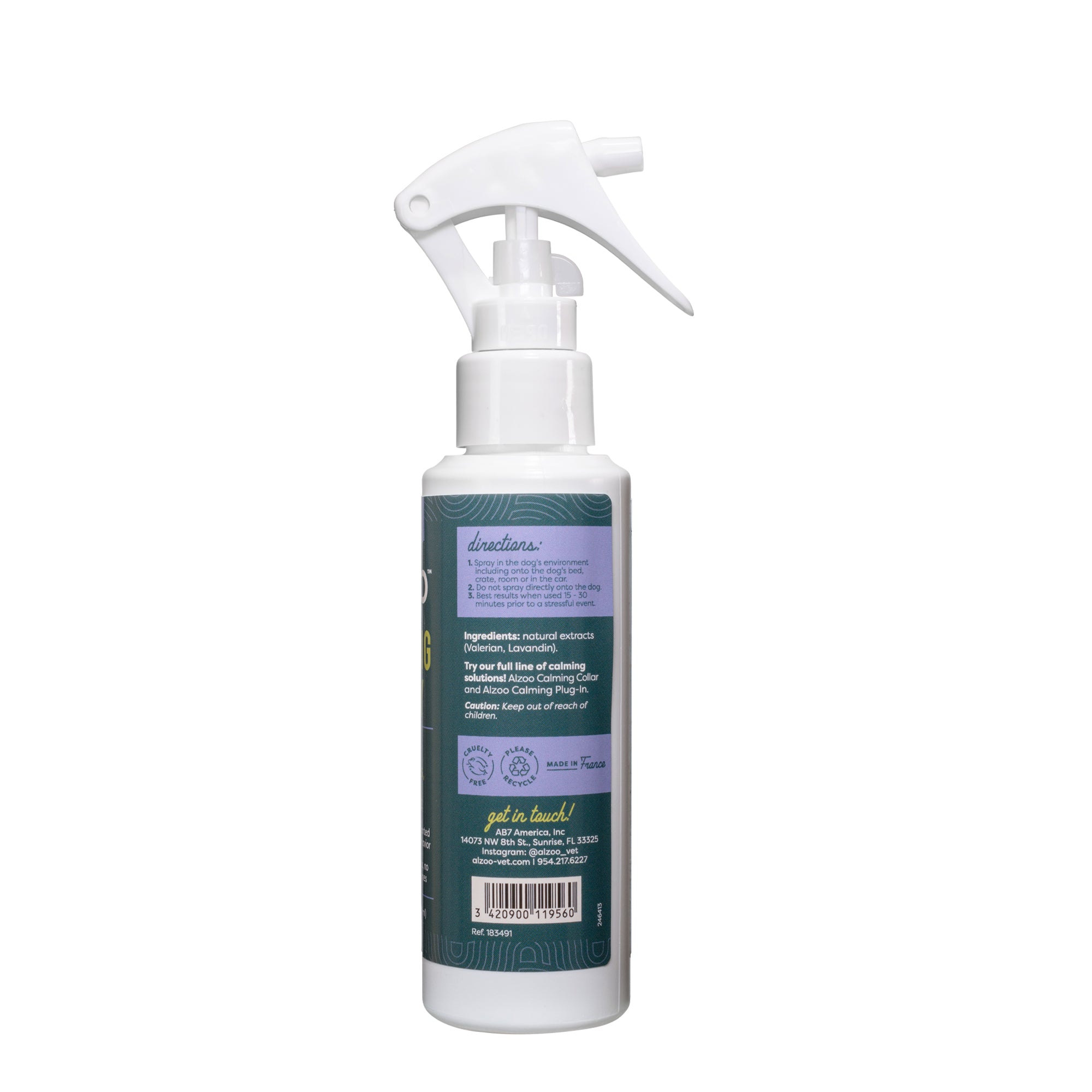 Alzoo Plant-Based Calming Spray Dog 3.4oz. - Image 5
