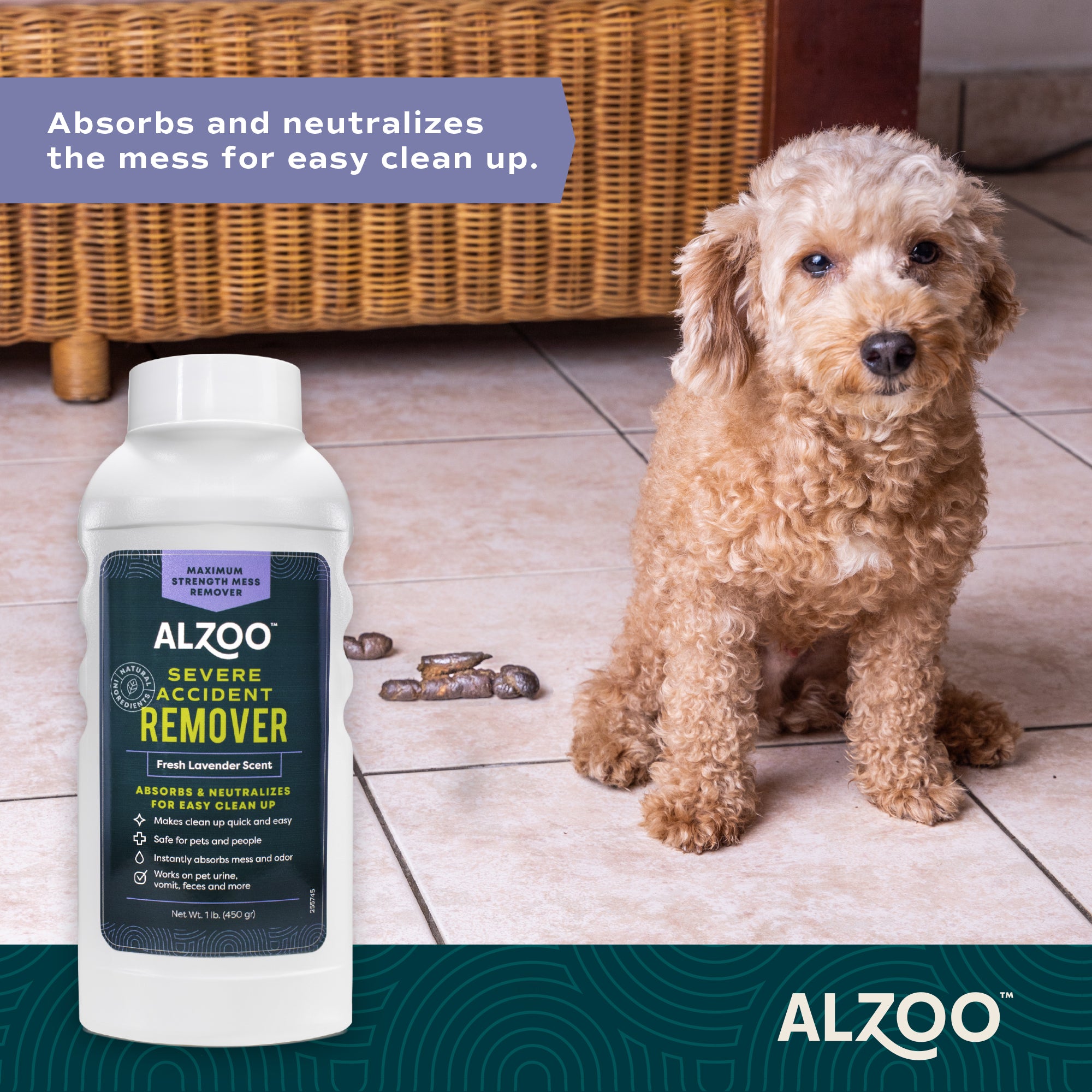Alzoo Mineral-Based Severe Accident Remover Lavender 15.2oz. - Image 3