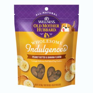 Old Mother Hubbard Wholesome Indulgences PB Banana Dog Treats, 10 oz (4 Count)