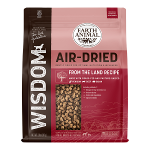 Earth Animal Wisdom Air-Dried Dog Food, From the Land, 2 lb