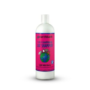 earthbath 2-in-1 Conditioning Cat Shampoo Light Wild Cherry 16oz