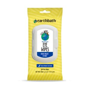 Earthbath Hypoallergenic Pet Eye Wipes Witch Hazel & Aloe 30ct