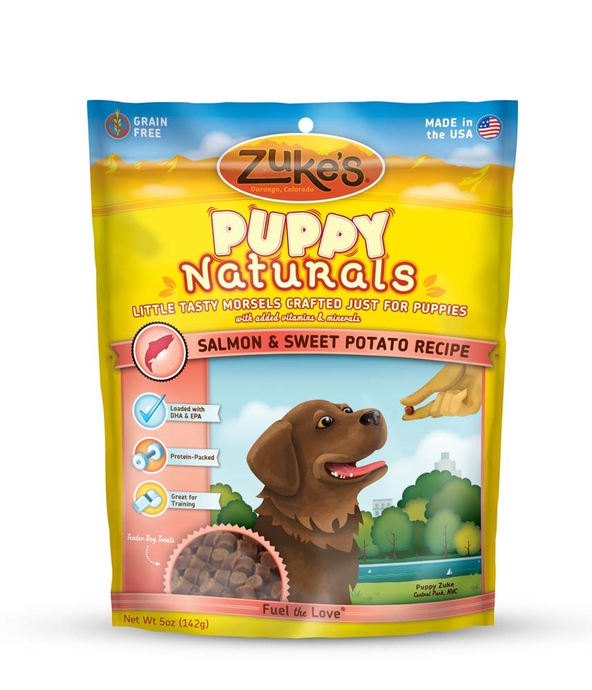 Zuke's Puppy Naturals Salmon & Chickpea Dog Treats, 5 oz
