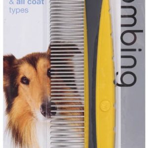 JW GripSoft Rotating Comfort Comb Fine & Coarse 8 in