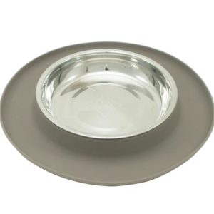 Messy Mutts Cat Feeder Silicone Grey
