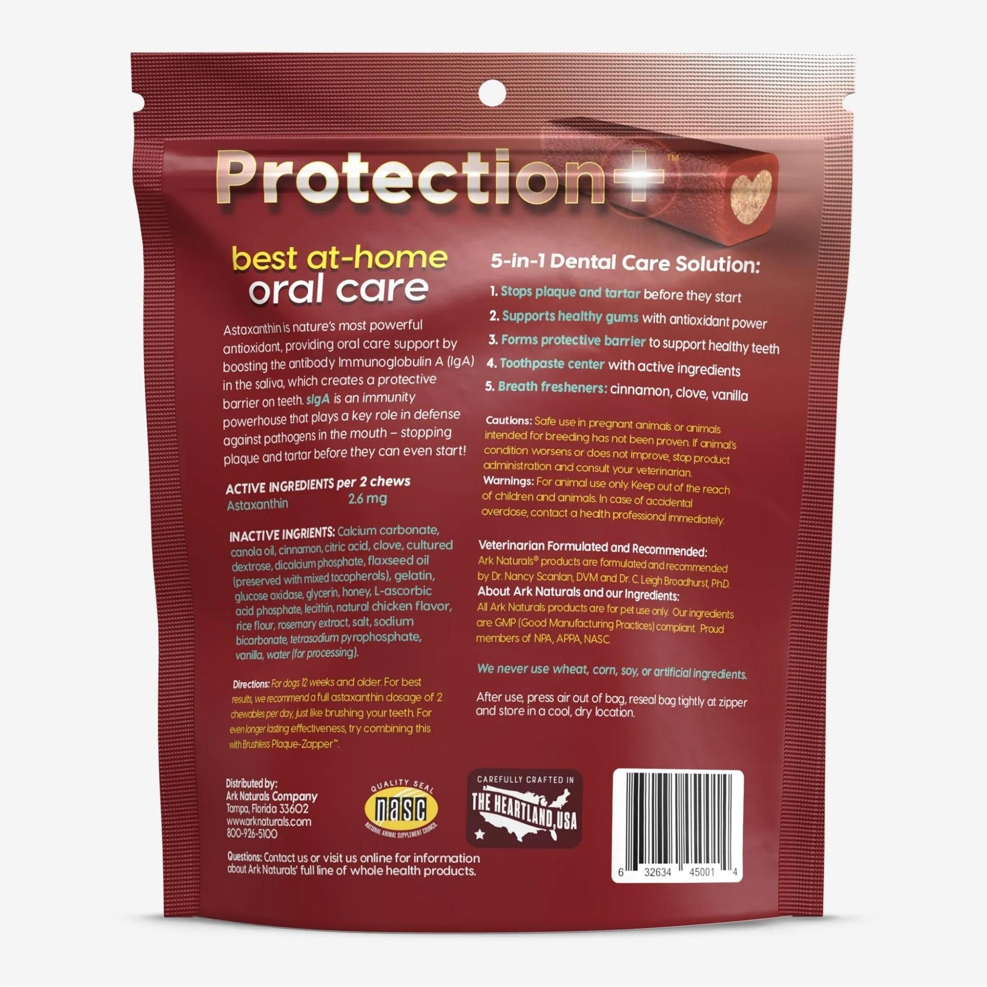Ark Naturals Protection+ Toothpaste 5 In1 1 Lb 2oz. Bag Medium Chews - Image 3