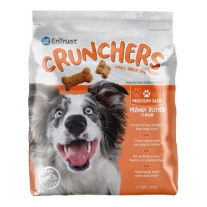 Blue Seal Entrust Crunchers Small Batch Dog Biscuits, Peanut Butter
