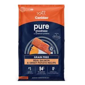 CANIDAE PURE Grain-Free Limited Ingredient Dry Dog Food, Salmon & Sweet Potato