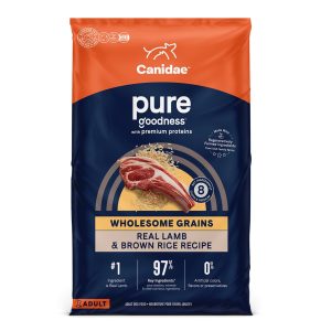 CANIDAE PURE Grain-Free Limited Ingredient Dog Food, Lamb & Sweet Potato, 22 lb