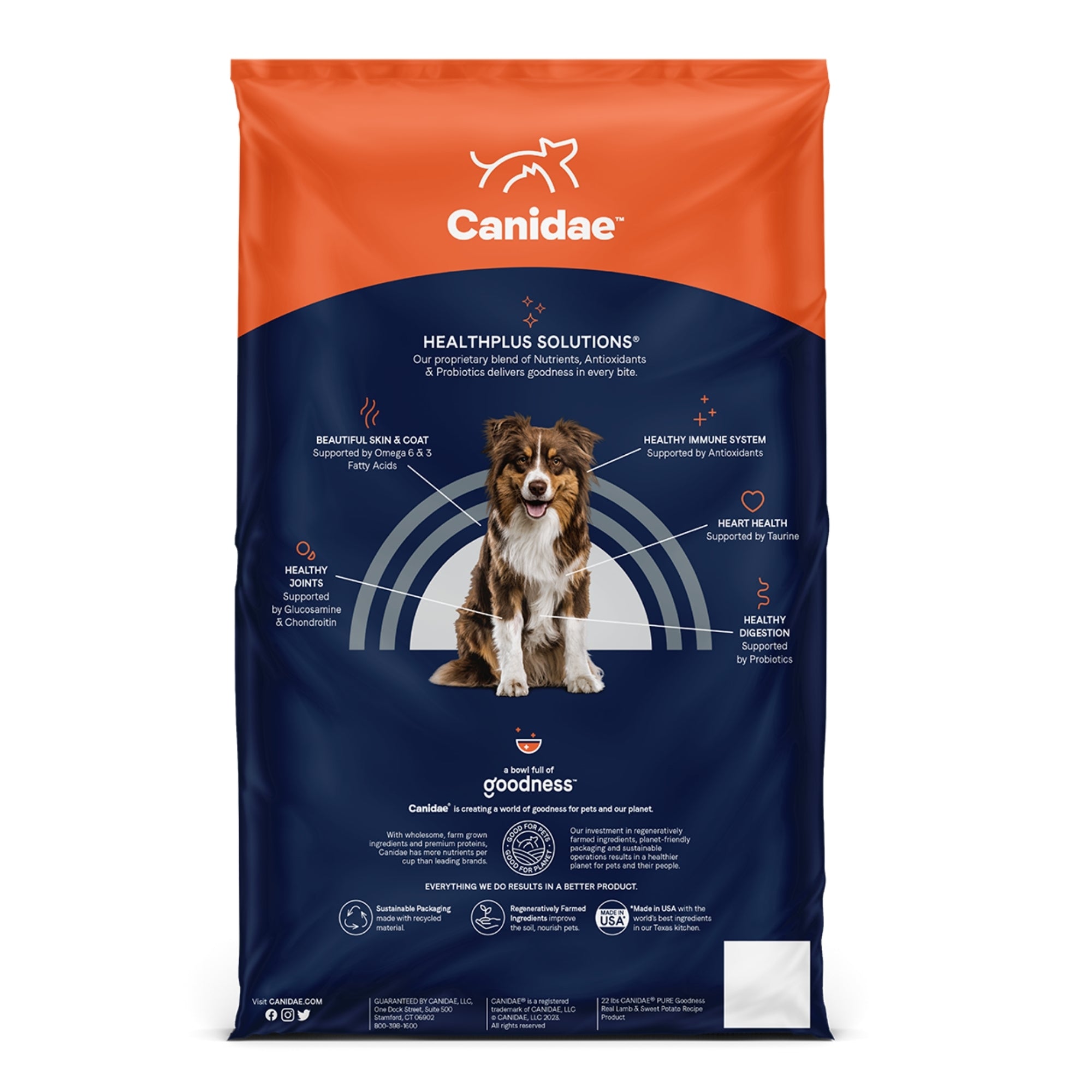 CANIDAE PURE Grain-Free Limited Ingredient Dry Dog Food, Lamb & Pea, 4 lb - Image 3