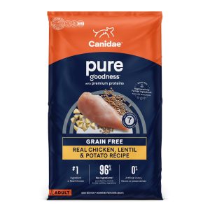 CANIDAE PURE Limited Ingredient Dog Food, Chicken, Lentil & Pea, 22 lb