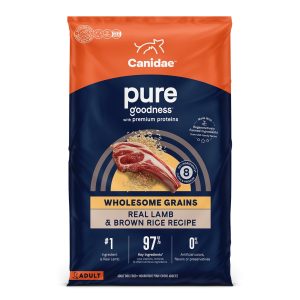 CANIDAE PURE Wholesome Grains Dry Dog Food, Lamb & Brown Rice