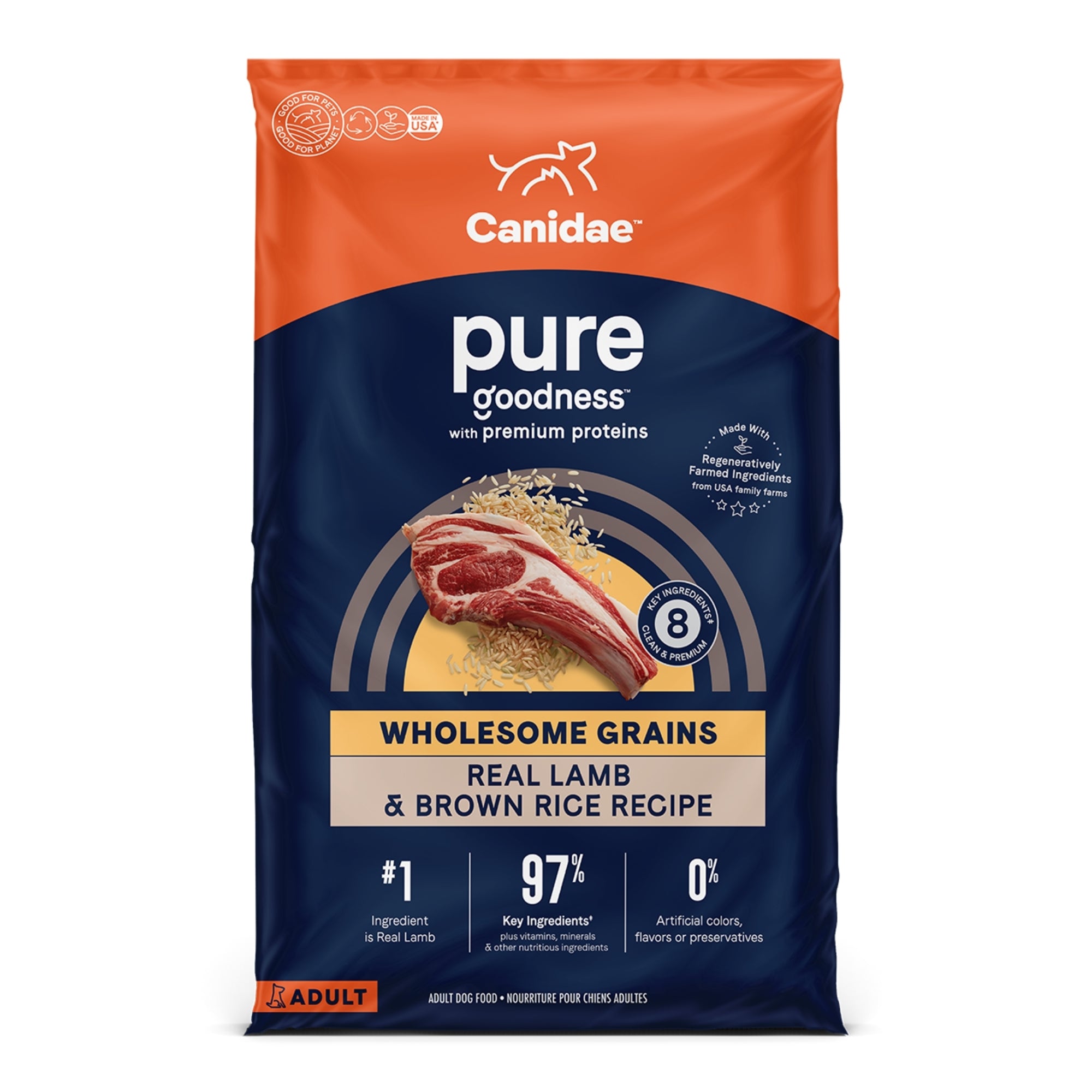 CANIDAE PURE Wholesome Grains Dry Dog Food, Lamb & Brown Rice - Image 5