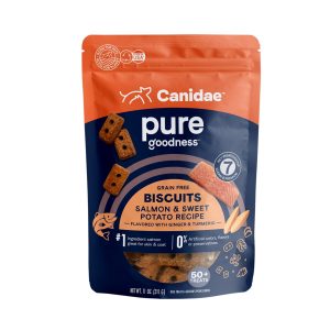 CANIDAE PURE Goodness Grain-Free Dog Biscuits, Salmon & Sweet Potato, 11 oz