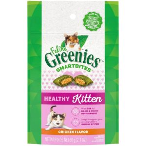 FELINE GREENIES SMARTBITES Healthy Kitten Treats, Chicken