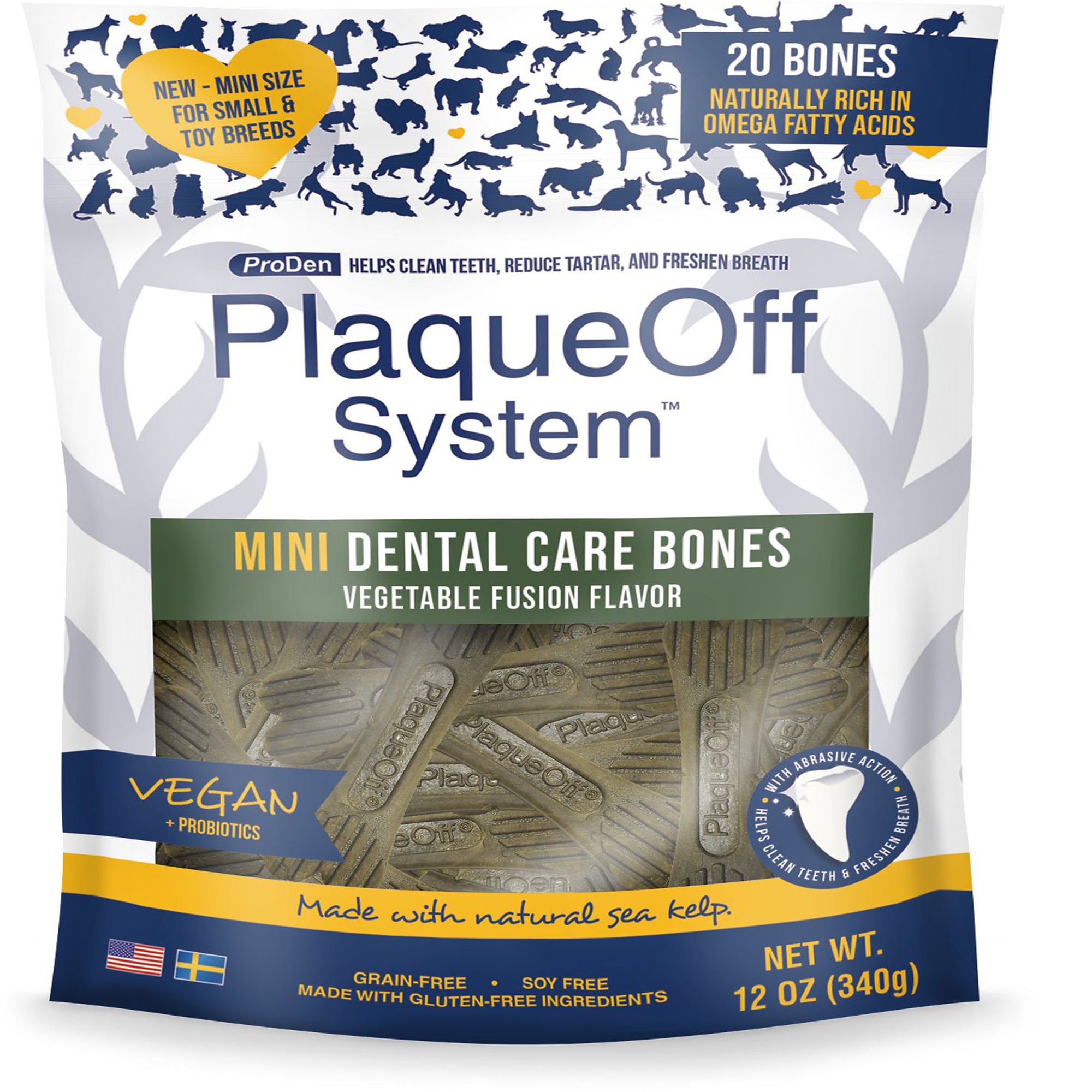 ProDen PlaqueOff Mini Dental Bones Vegetable Fusion , 12 oz - Image 2