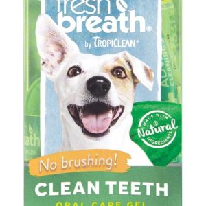 TropiClean Fresh Breath Peanut Butter Clean Teeth Oral Care Gel For Dogs /4 oz