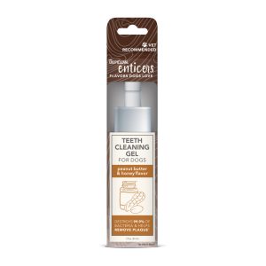 TropiClean Enticers Peanut Butter/Honey Cleaning Gel for Dogs 2oz