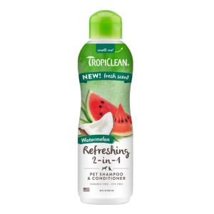 TropiClean 2in1 Refreshing Pet Shampoo and Conditioner Watermelon 20oz