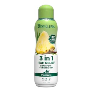 TropiClean Itch Relief Dog Pet Shampoo and Conditioner Pineapple 20oz