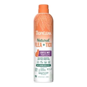 TropiClean Natural Flea and Tick Gentle Mist Spray for Cats 14oz